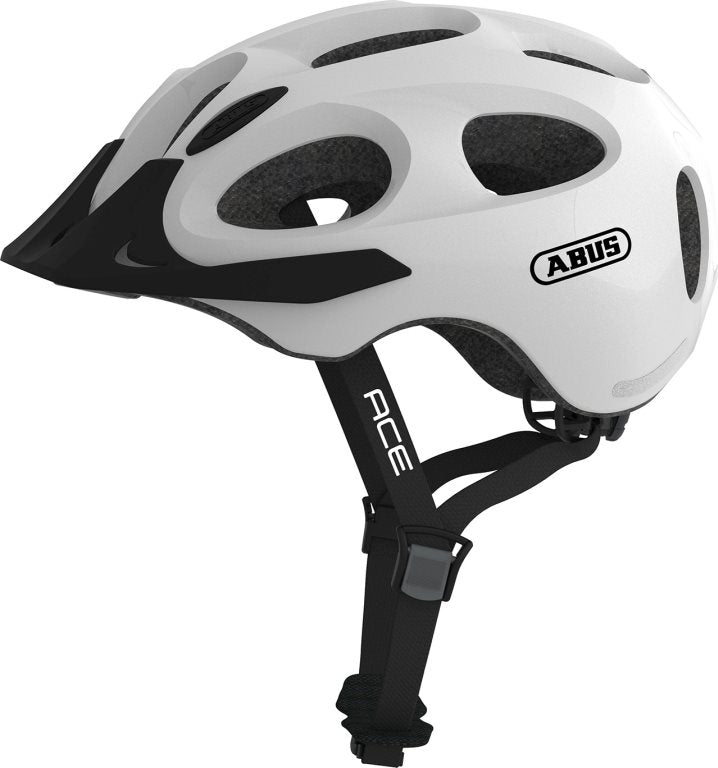Abus Cykelhjälm Youn-I Ace Pearl White