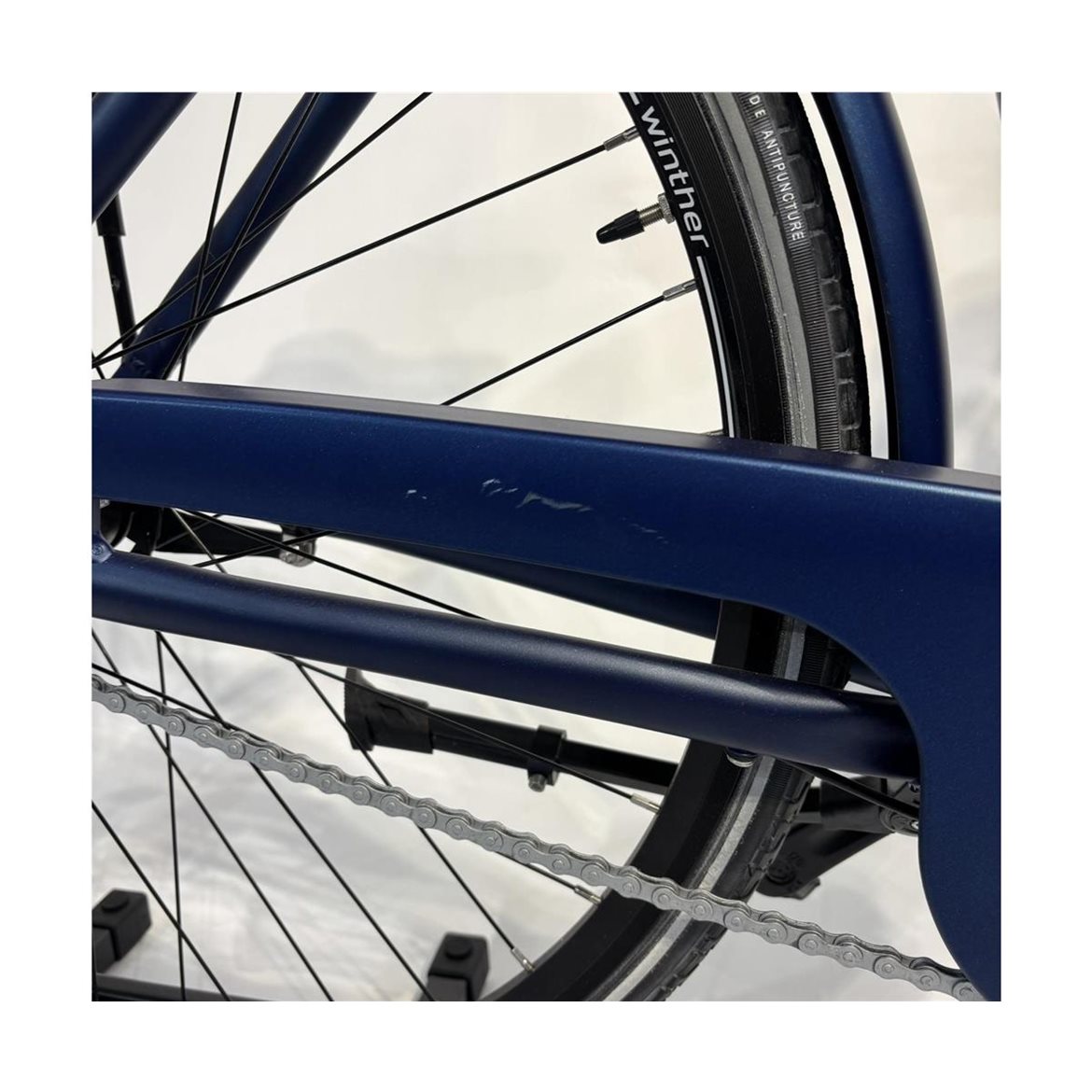 Begagnad Damcykel Blue Winther 1 Dam 7-Växlar Fotbroms Blå