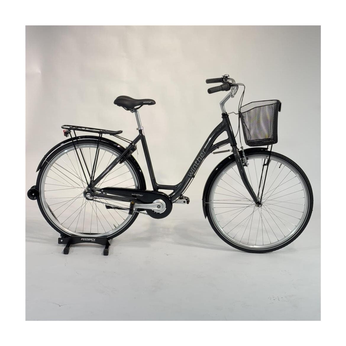 Begagnad Damcykel Winther Shopping SE Dam 3-Växlar Fotbroms Grå