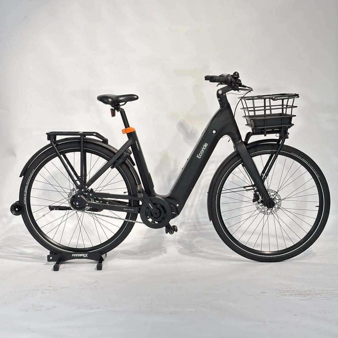 Begagnad Elcykel Ecoride Ambassador 4 Mittmotor Kedja Skivbroms Svart