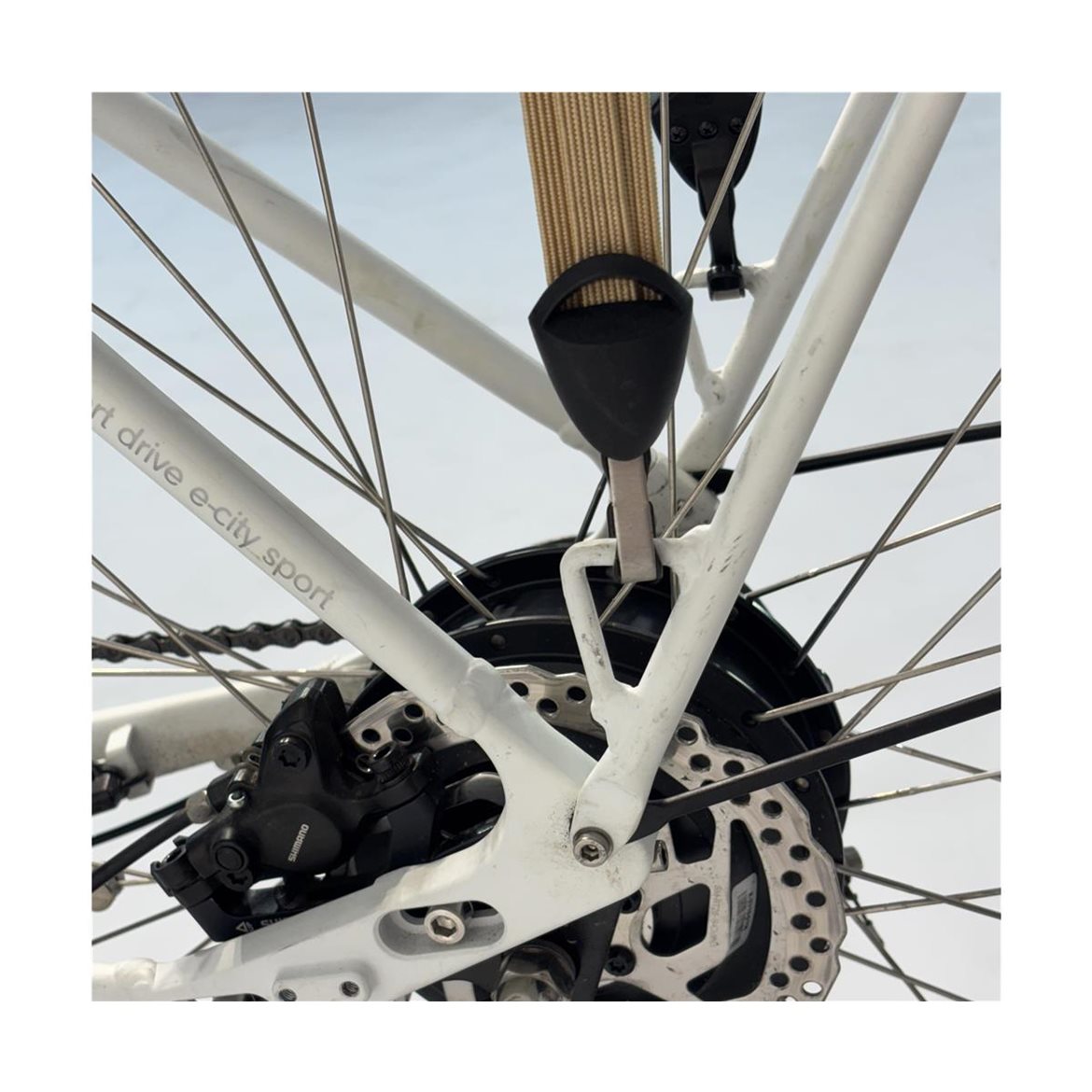 Begagnad Elcykel Frappé FSD R100 Dam Vit 9-Växlar