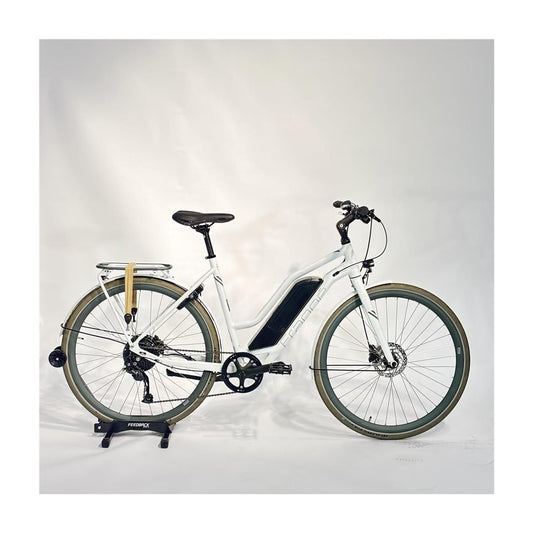 Begagnad Elcykel Frappé FSD R100 Dam Vit 9-Växlar