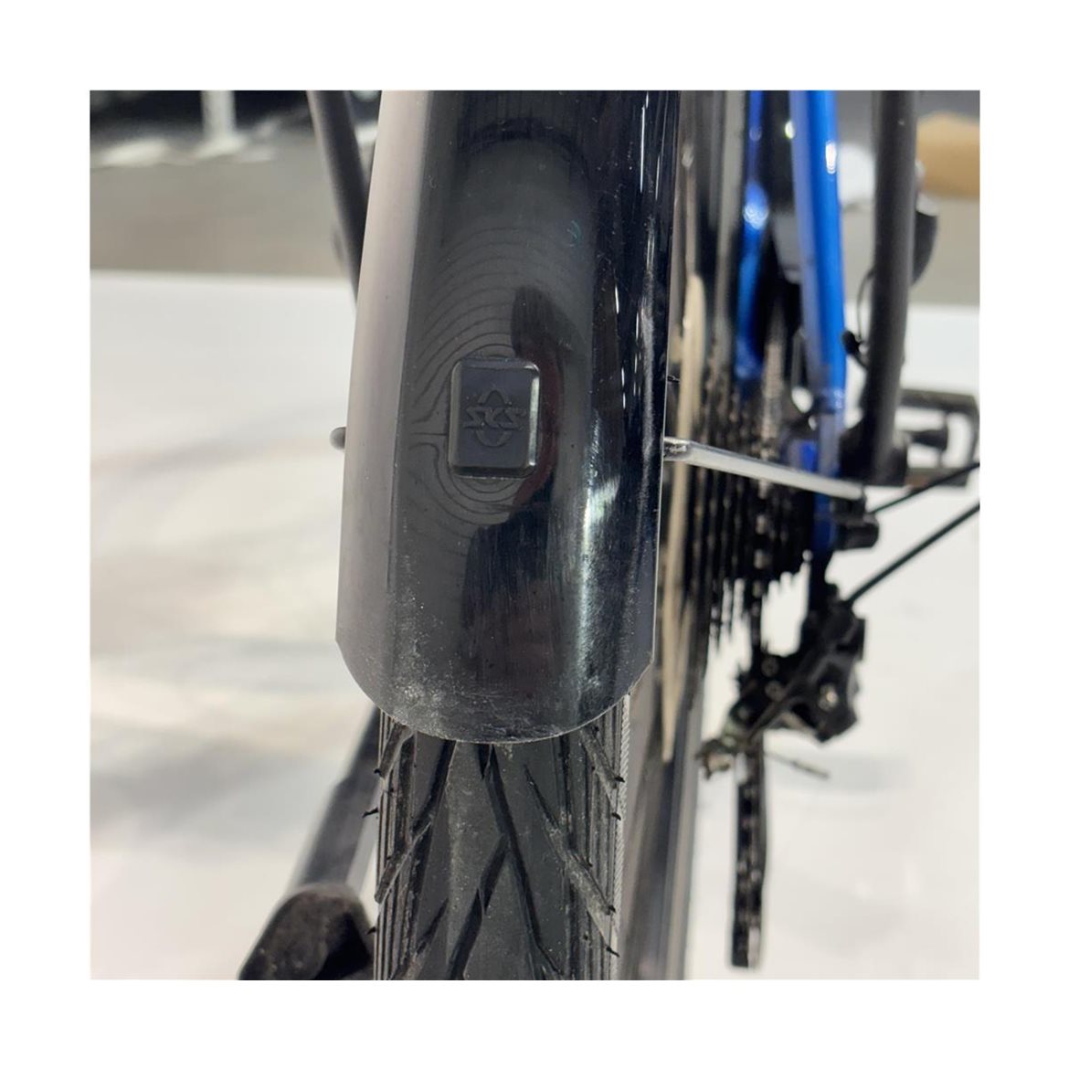Begagnad Elcykel Trek Verve+2 Lowstep 500Wh Dam Blå