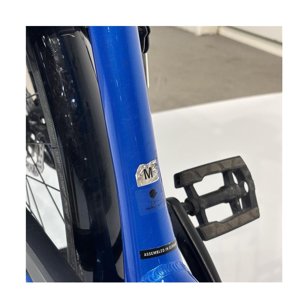 Begagnad Elcykel Trek Verve+2 Lowstep 500Wh Dam Blå
