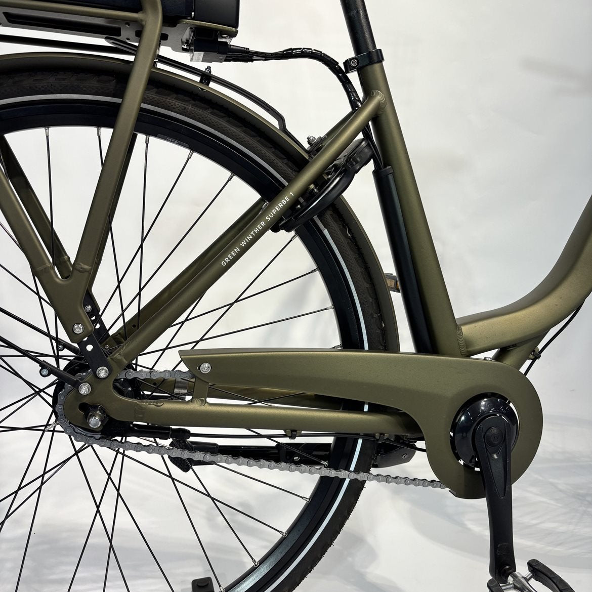 Begagnad Elcykel Winther Superbe 1 Dam Grön