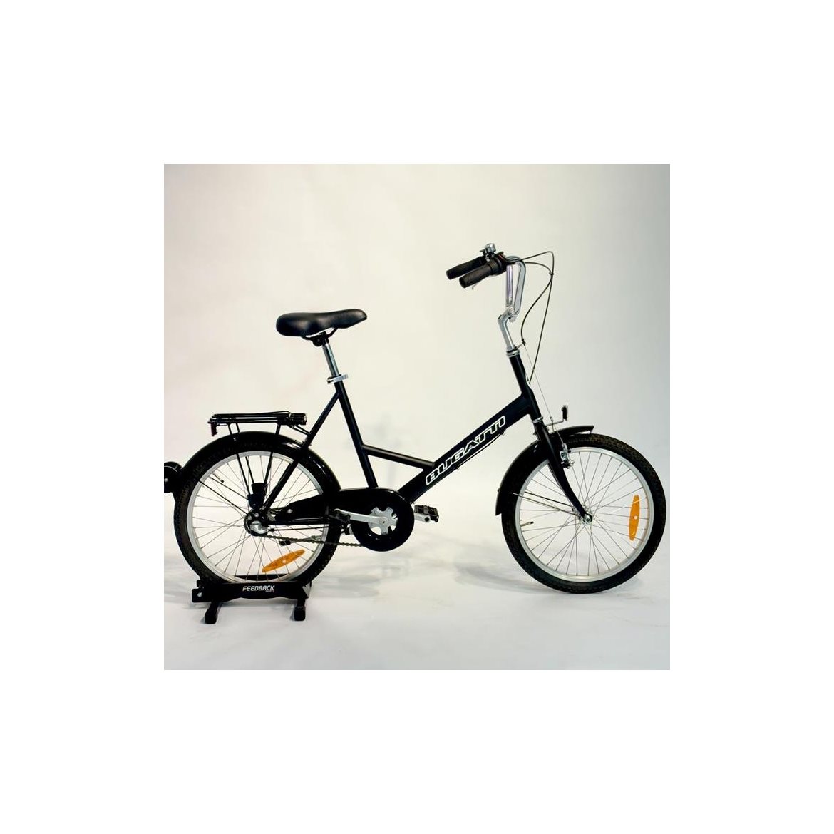 Begagnad Herrcykel Bugatti Minicykel 3-Växlar Fotbroms Mattsvart