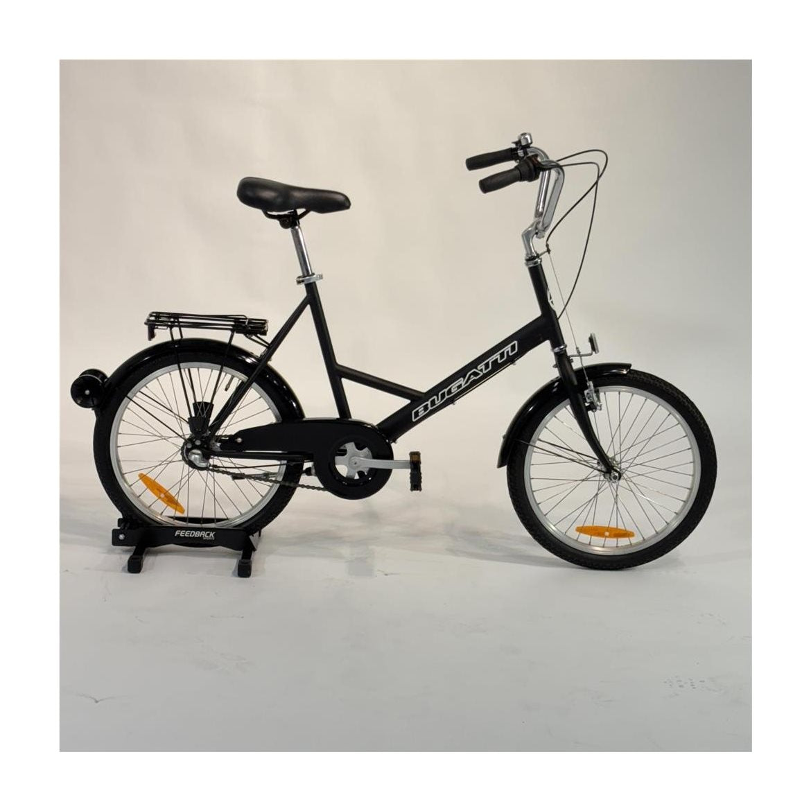 Begagnad Herrcykel Bugatti Minicykel 3-Växlar Mattsvart Fotbroms