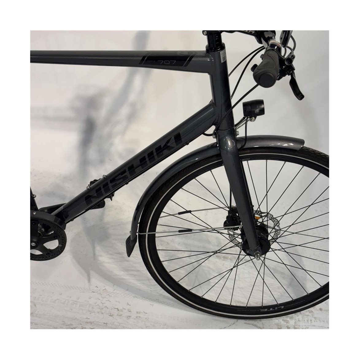Begagnad Hybridcykel Nishiki City 707 Herr Grå