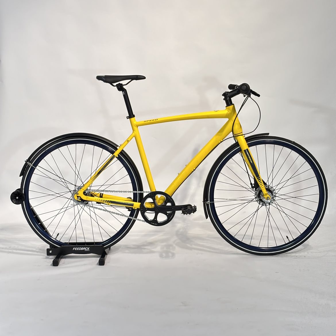 Begagnad Hybridcykel Nishiki Speed Herr Matt Gul