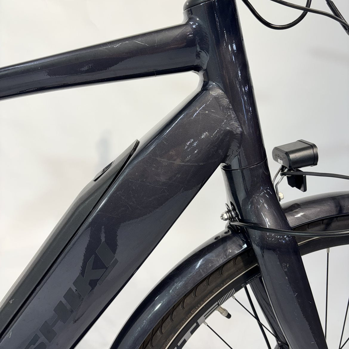 Begagnad Nishiki Pro SLE Herr Elhybrid Koksgrå