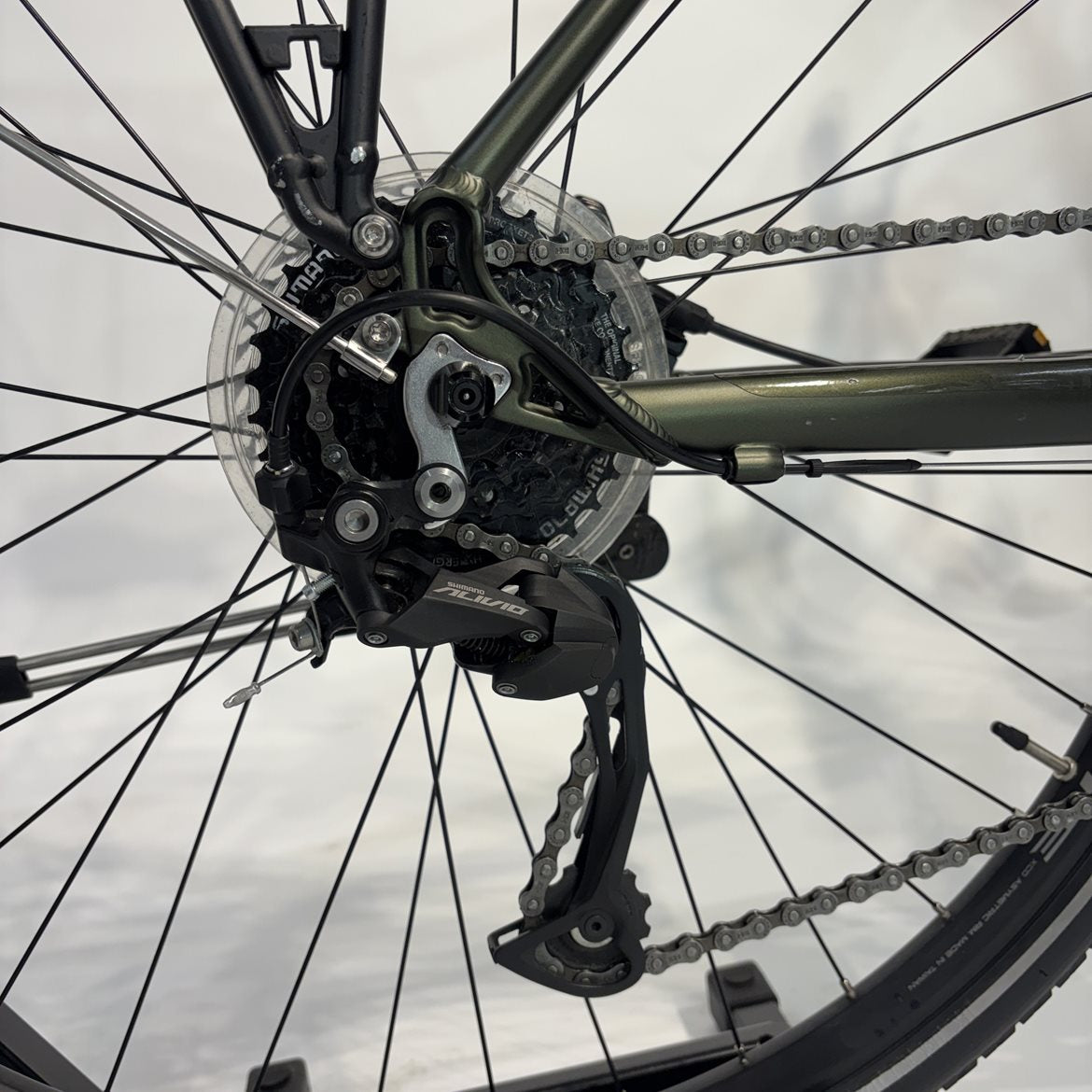 Begagnad Nishiki XC Five Hybridcykel Herr Djungelgrön