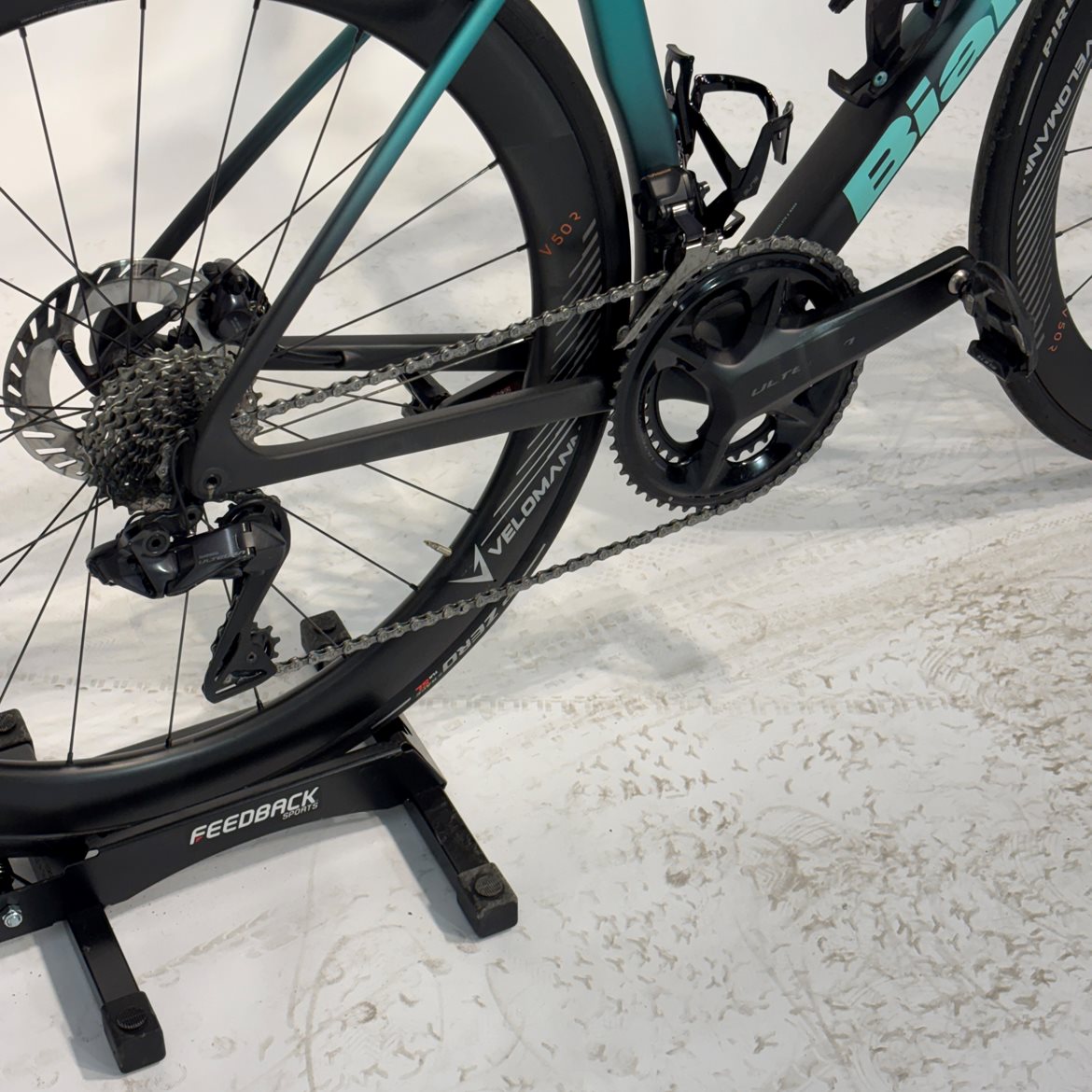 Begagnad Racercykel Bianchi Specialissima Pro Ultegra Di2 Celeste Metallic