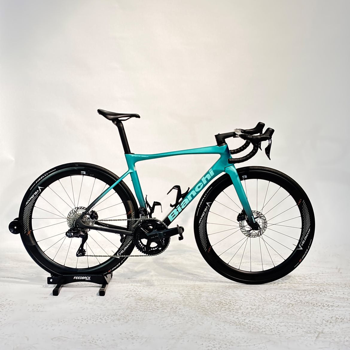 Begagnad Racercykel Bianchi Specialissima Pro Ultegra Di2 Celeste Metallic