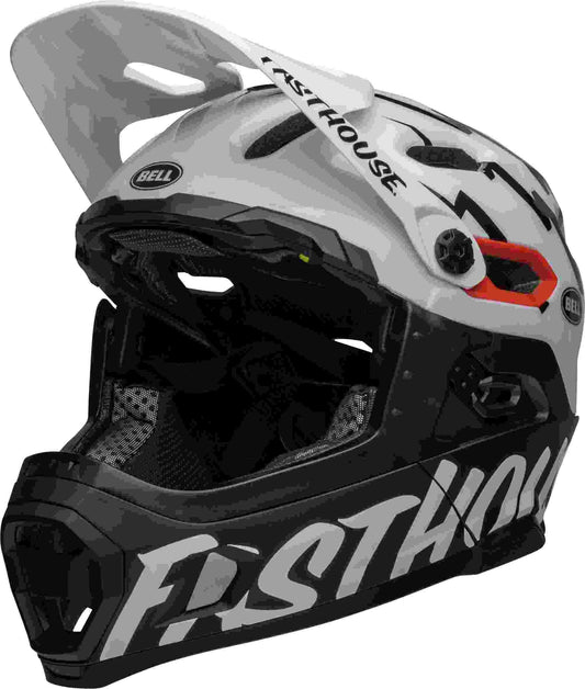 Cykelhjälm BELL Super DH Spherical MIPS Fasthouse vit/svart