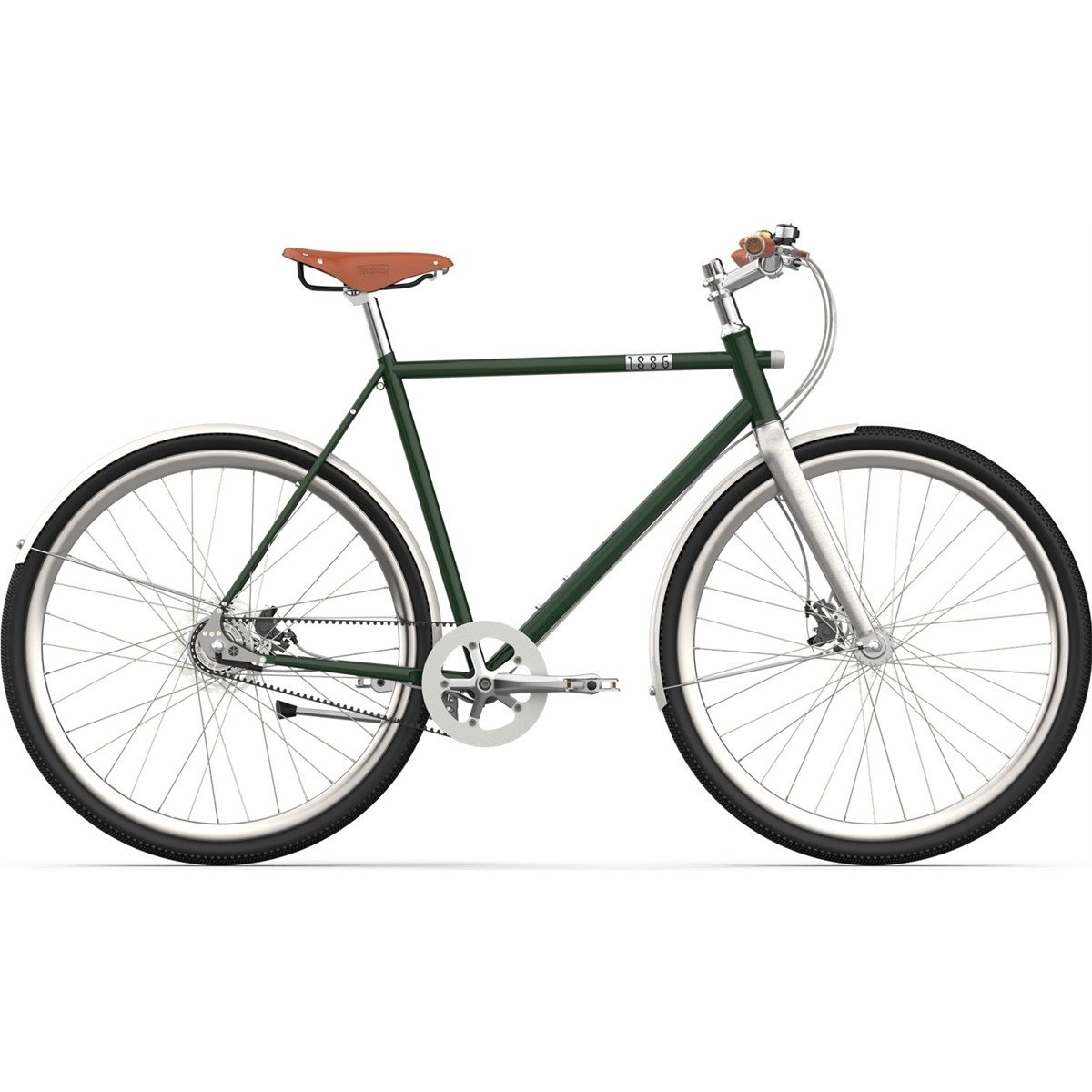 Cityhybrid 1886 Elegant Diamond British Green 28"