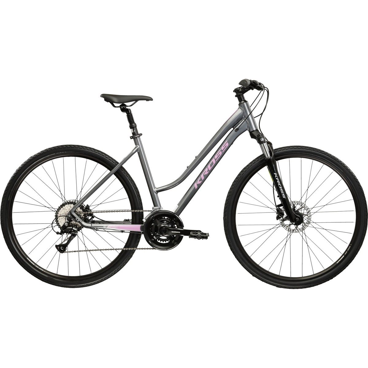 Cityhybrid Kross Evado 4.0 W Grey/Pink