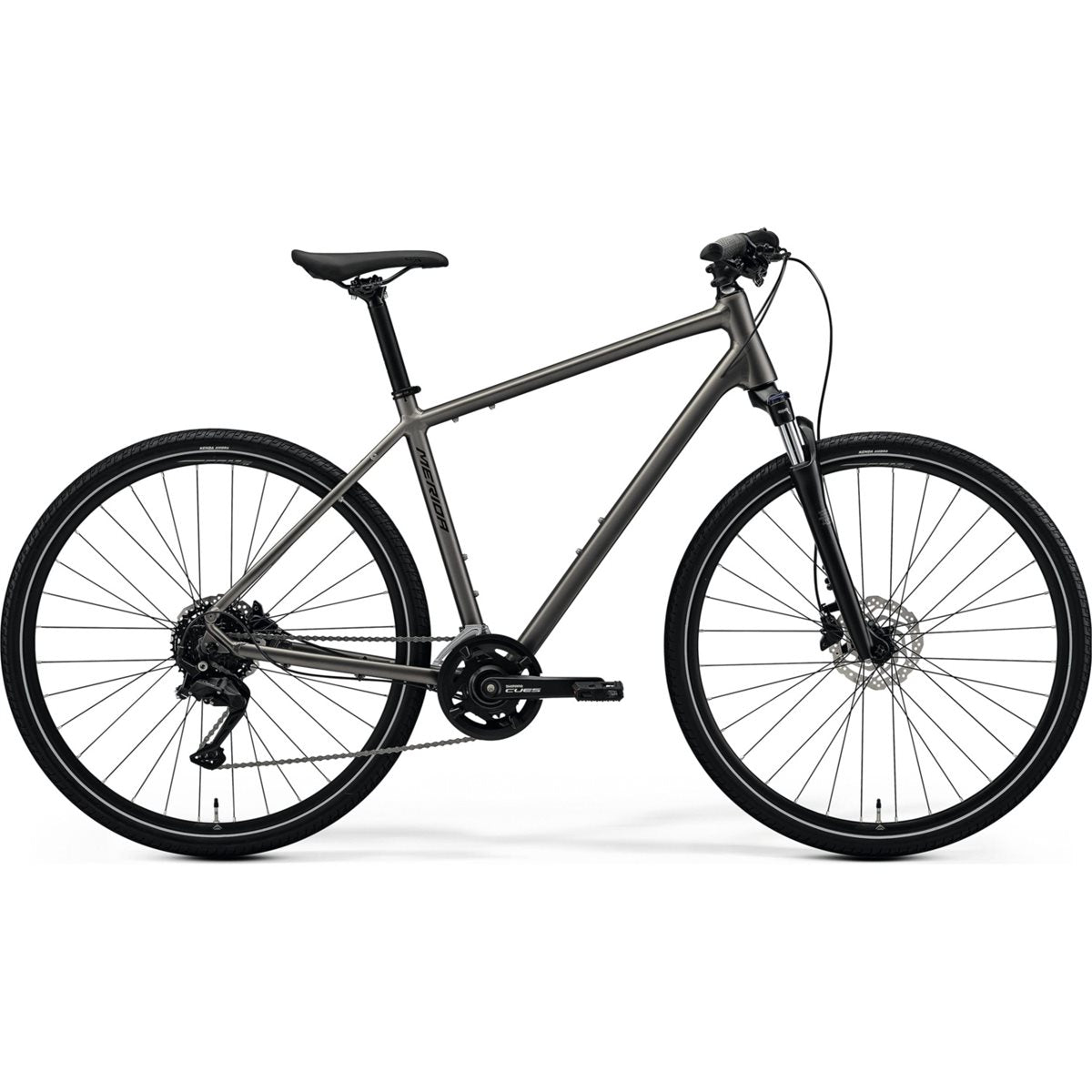 Cityhybrid Merida Crossway 100 Silk Warm Slate Grey/Black
