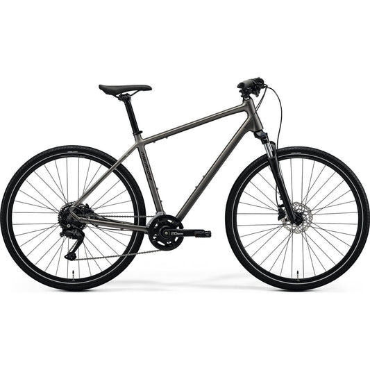 Cityhybrid Merida Crossway 100 Silk Warm Slate Grey/Black