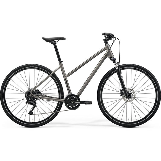 Cityhybrid Merida Crossway L 100 Silk Warm Slate Grey/Black