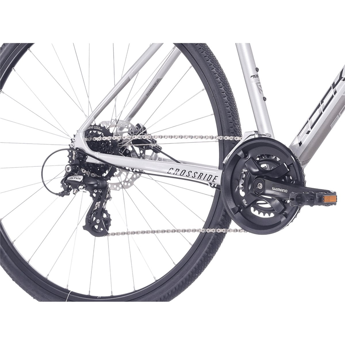 Cityhybrid Rock Machine Crossride 300 Gloss Silver/Black/Grey