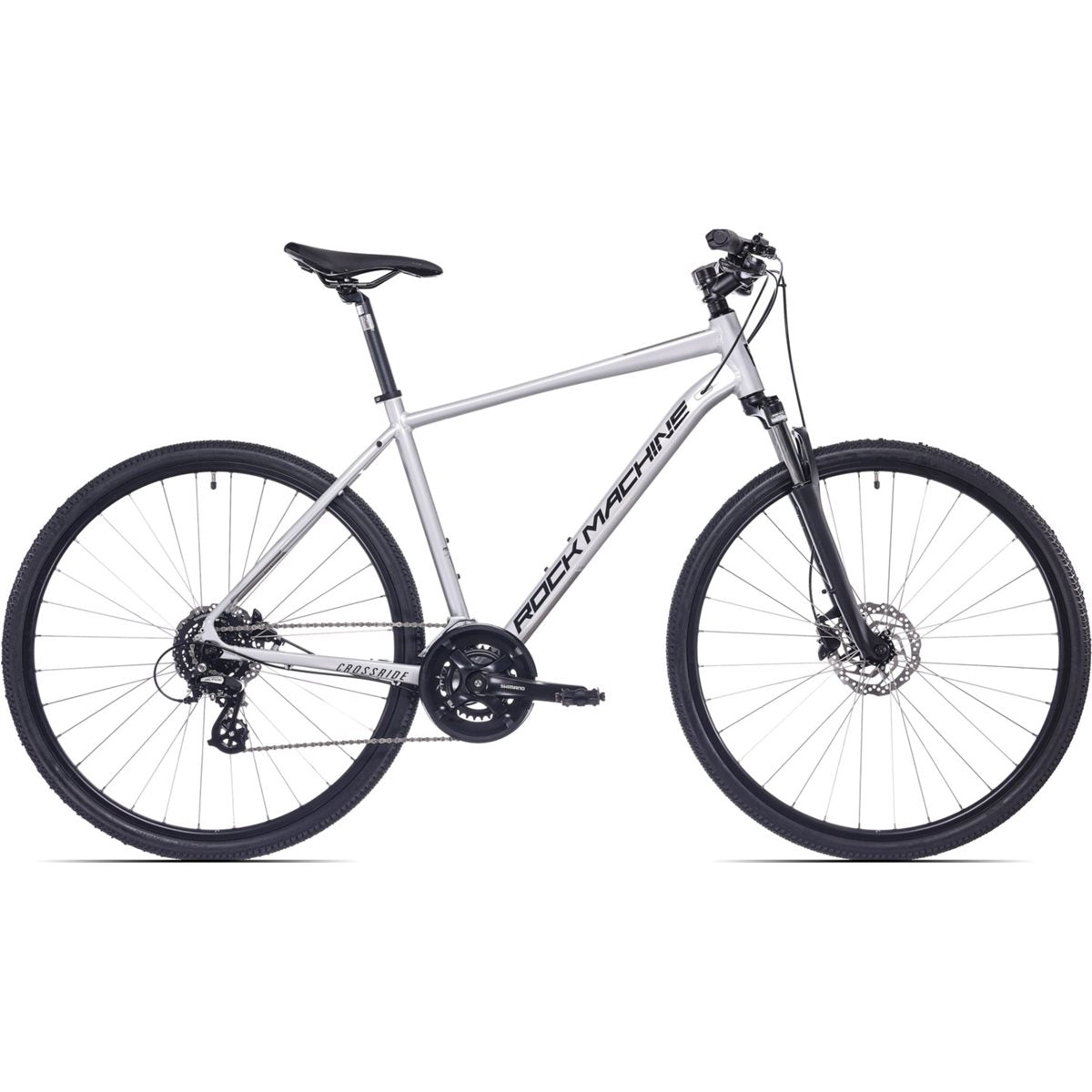 Cityhybrid Rock Machine Crossride 300 Gloss Silver/Black/Grey