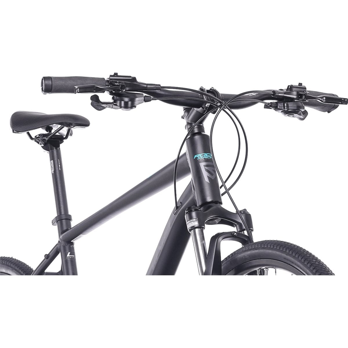 Cityhybrid Rock Machine Crossride 700 Matte Black/Grey/Petrol