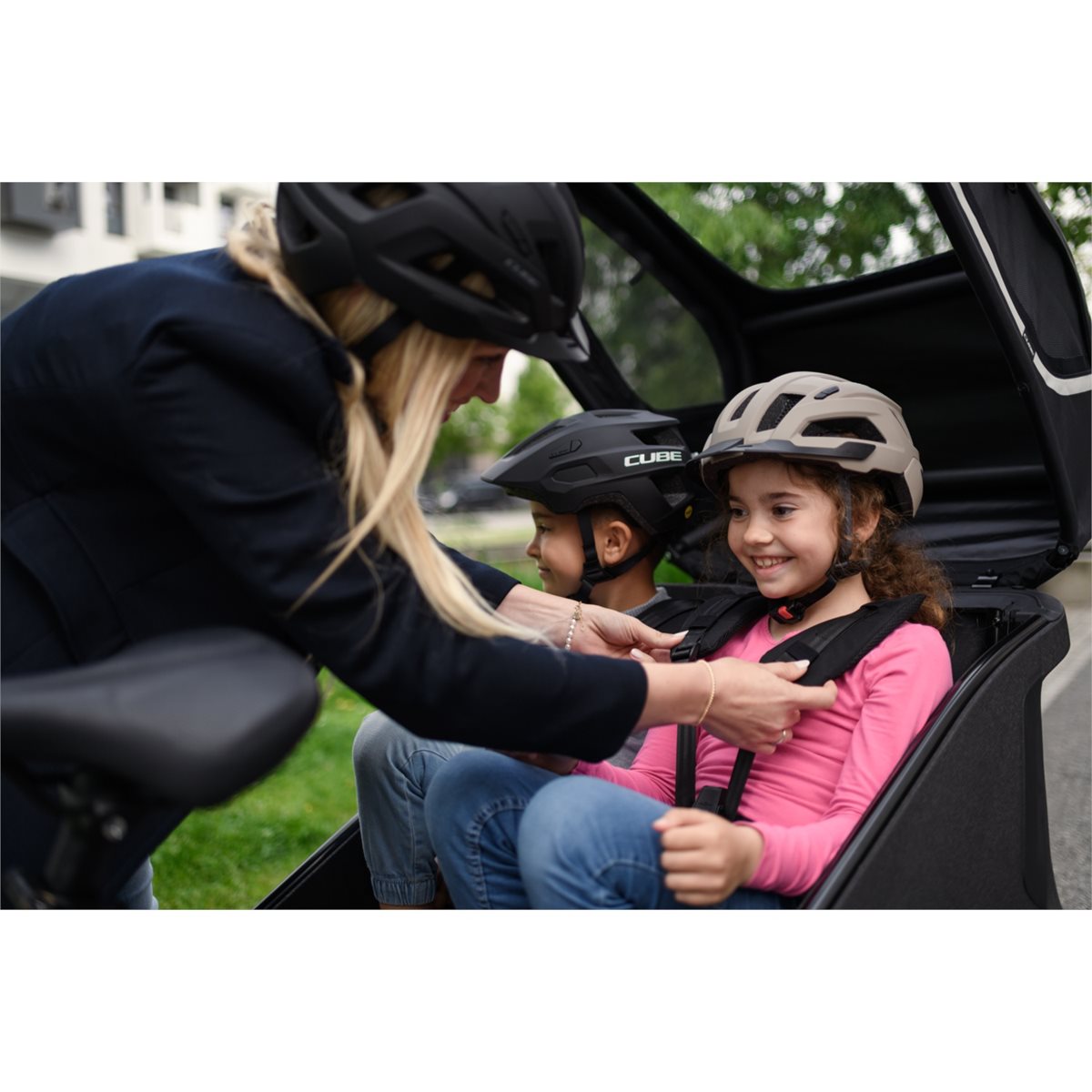 Cube Trehjulig Elcykel Trike Family Hybrid 1500Wh Swampgrey/Reflex