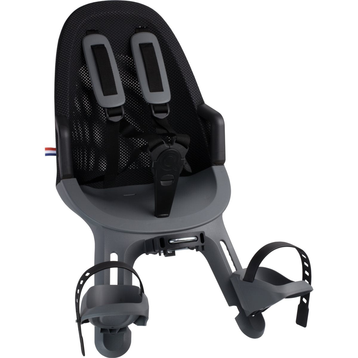 Cykelbarnstol Qibbel Air Front med Styrfäste Sparkling Silver