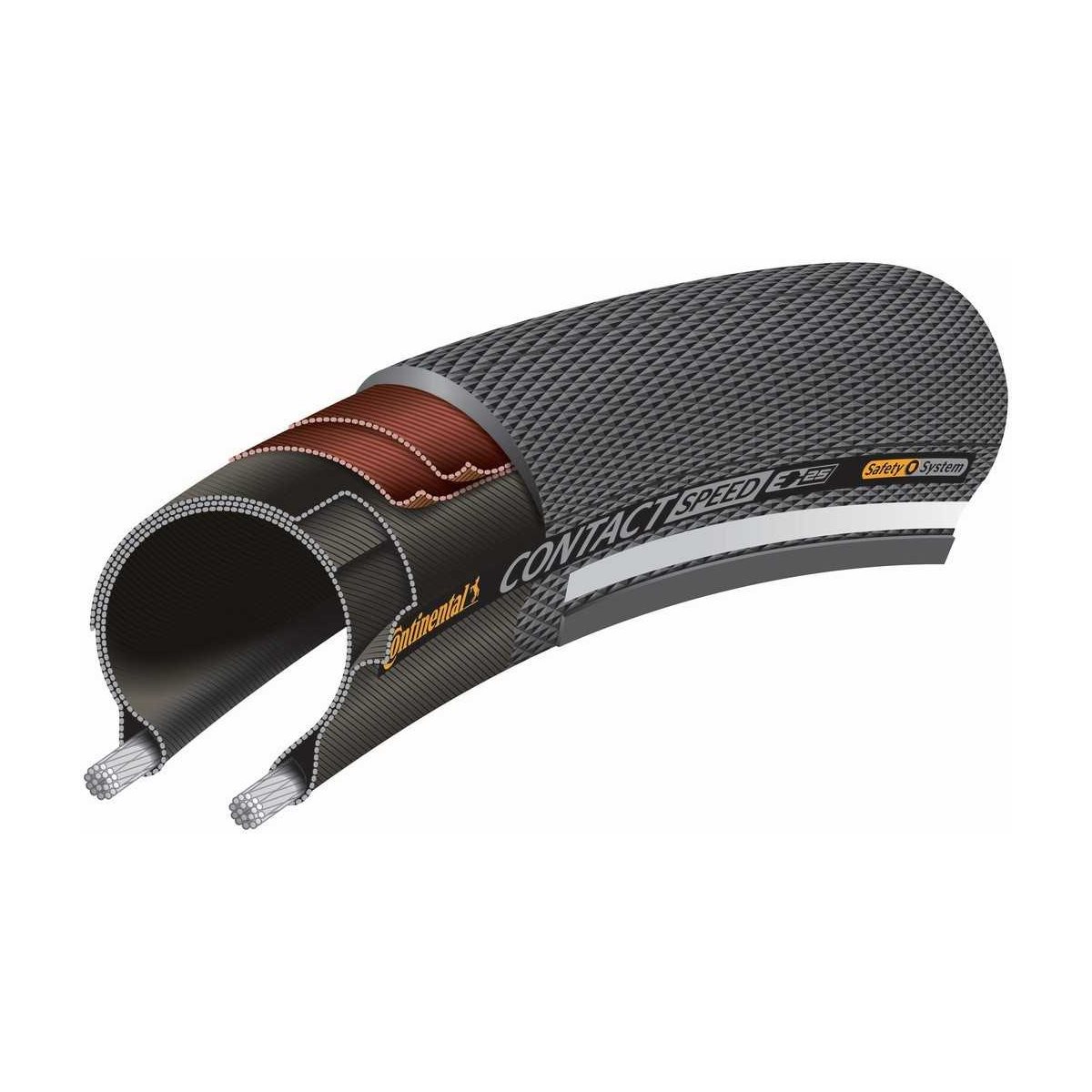 Cykeldäck Continental CONTACT Speed Black Reflex 42-622