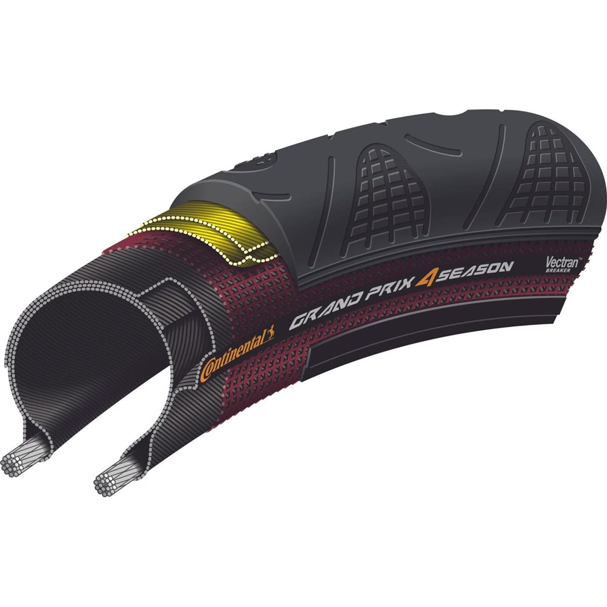 Cykeldäck Continental Grand Prix GP 4-Season Black