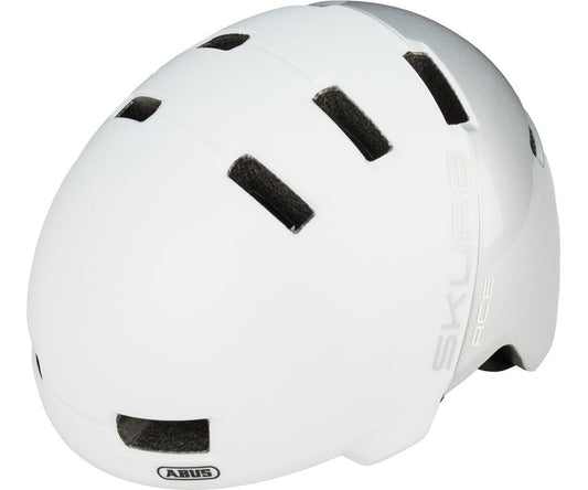 Cykelhjälm Abus Skurb ACE Silver White