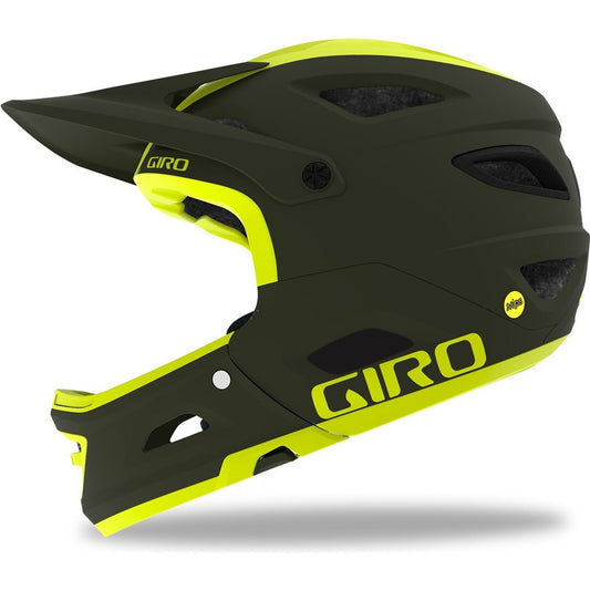 Cykelhjälm GIRO Switchblade MIPS Mat Olive Citron