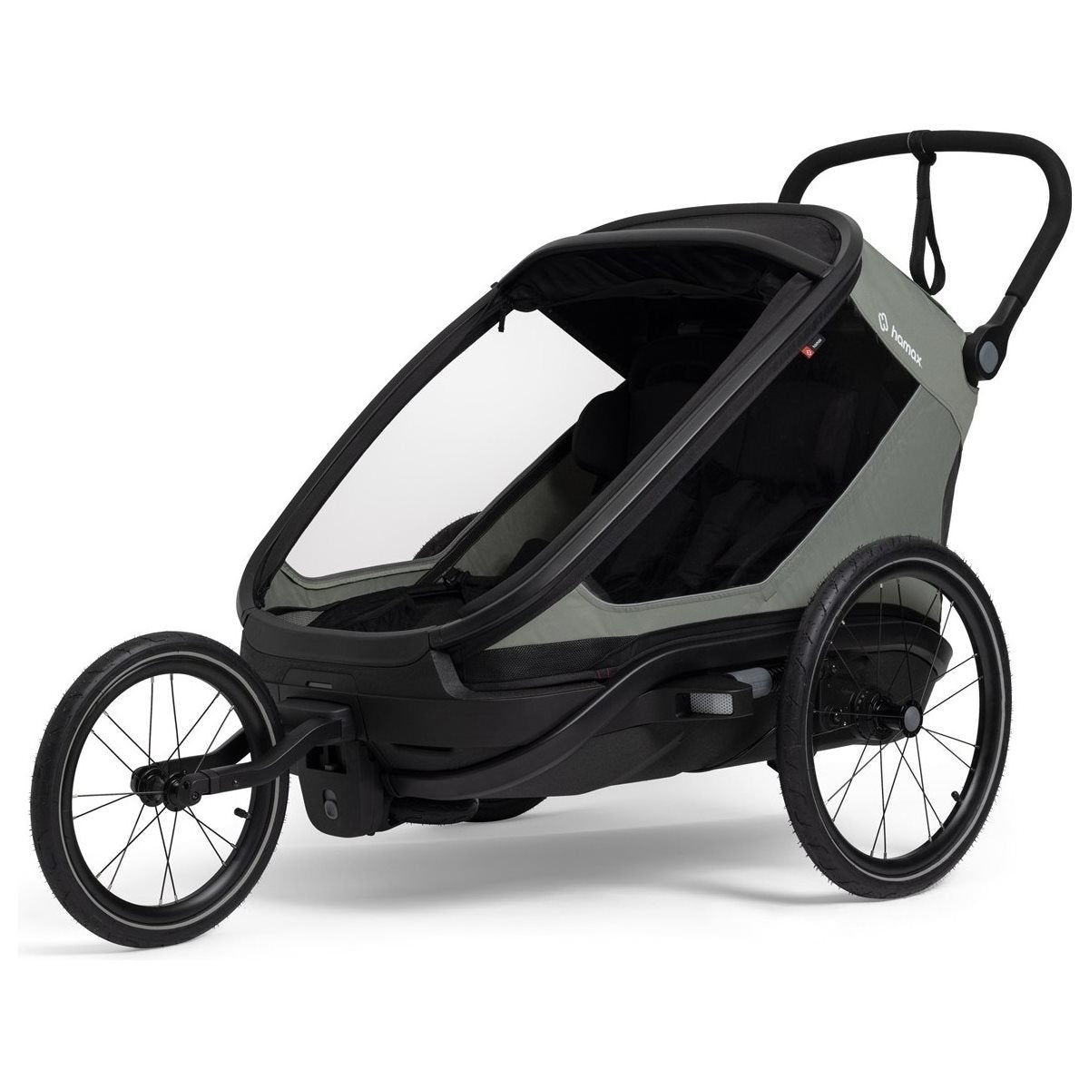 Cykelvagn barn Hamax Outback Next Double Bicycle Trailer Green/Black