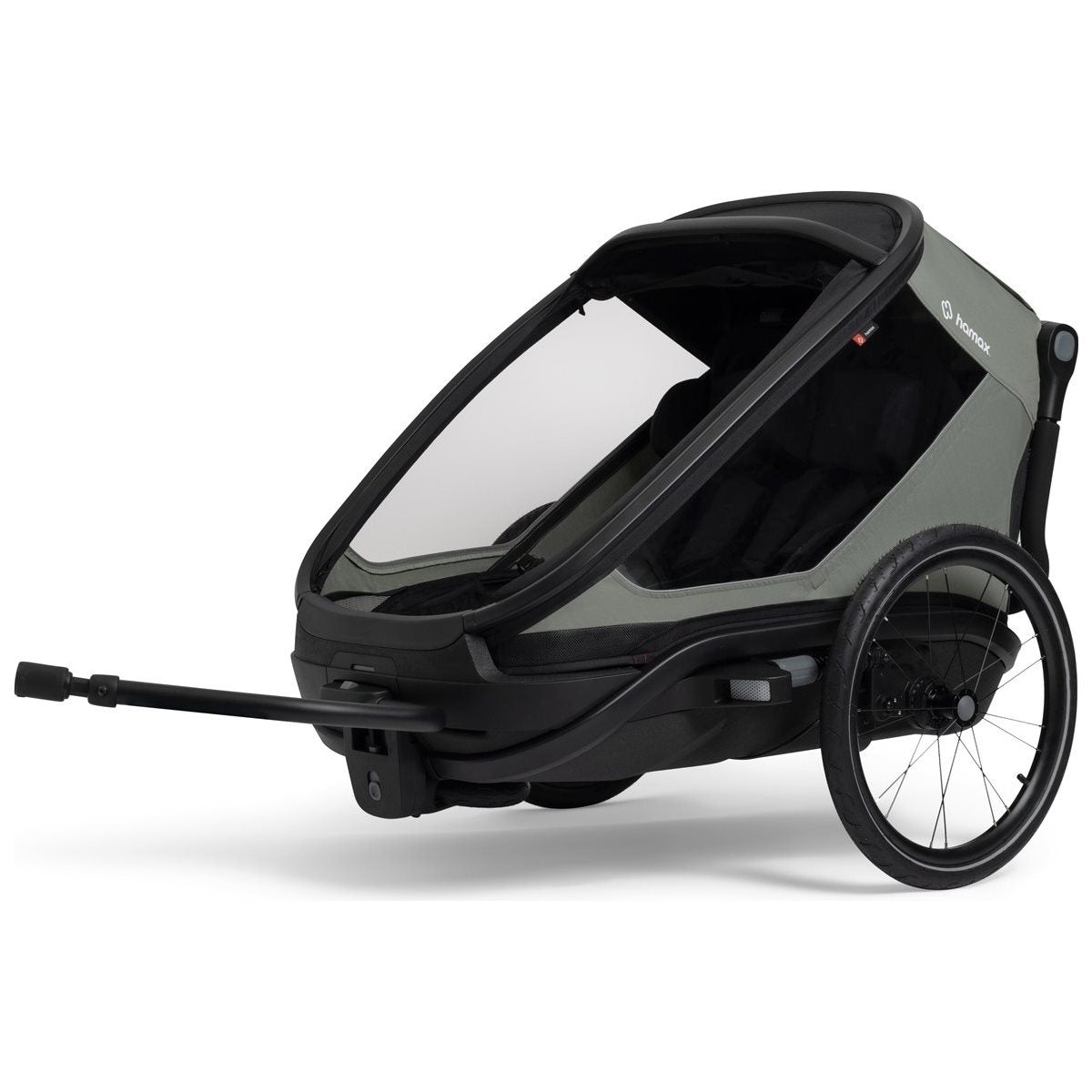 Cykelvagn barn Hamax Outback Next Double Bicycle Trailer Green/Black