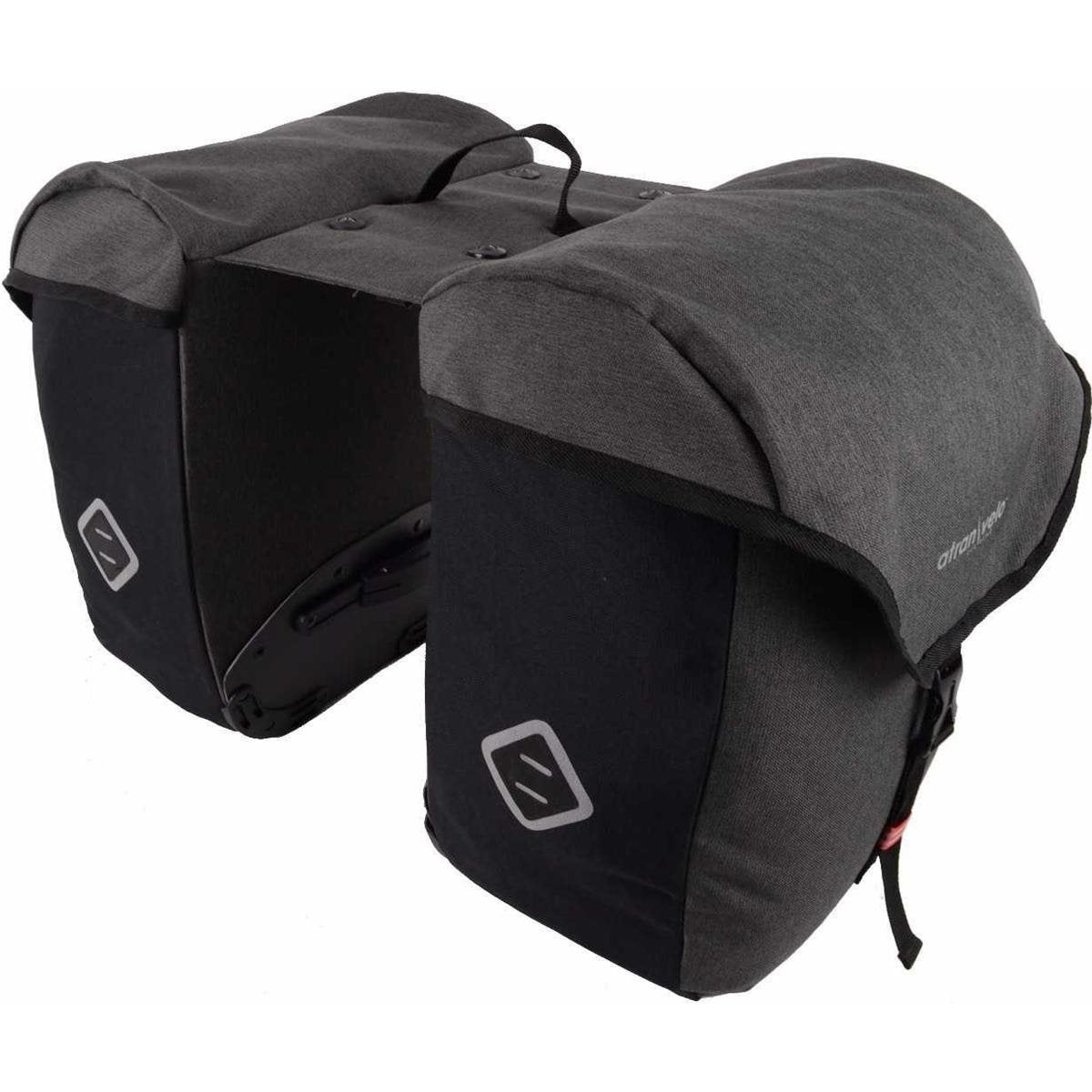 Cykelväska Pakethållare Atran Velo ZAP Side Panniers AVS 50 L Svart/Grå
