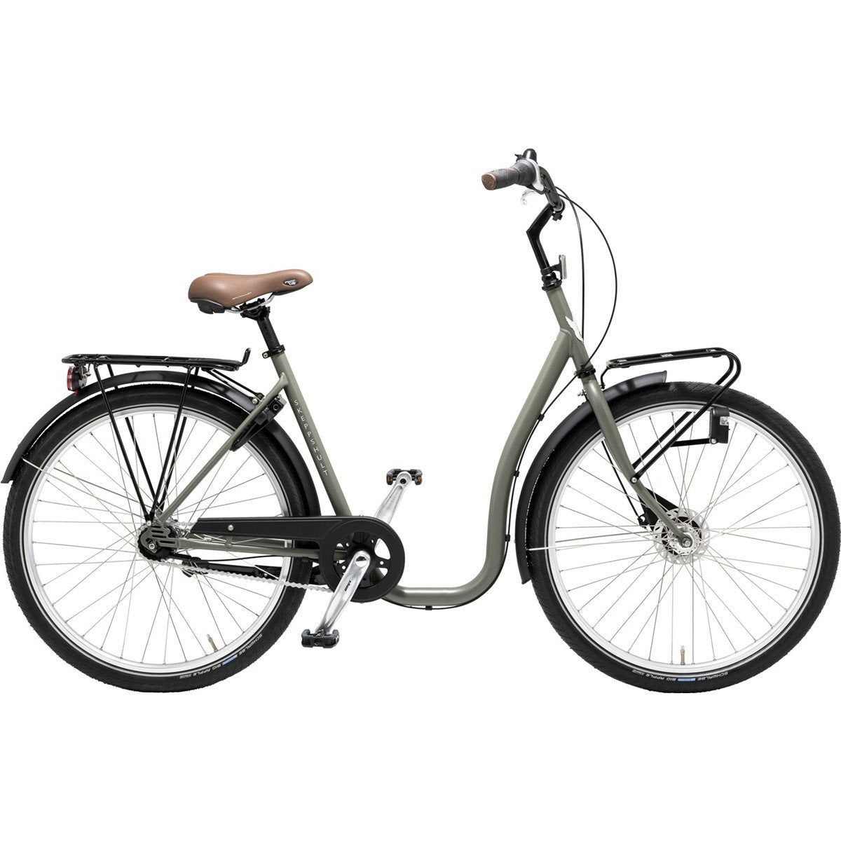 Damcykel Skeppshult Dela 7-Vxl Oliv Matt