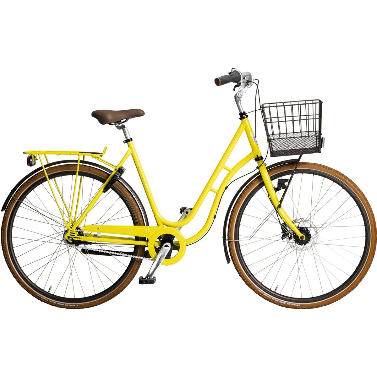 Damcykel Skeppshult Natur Colour 7-Vxl Bära Gul