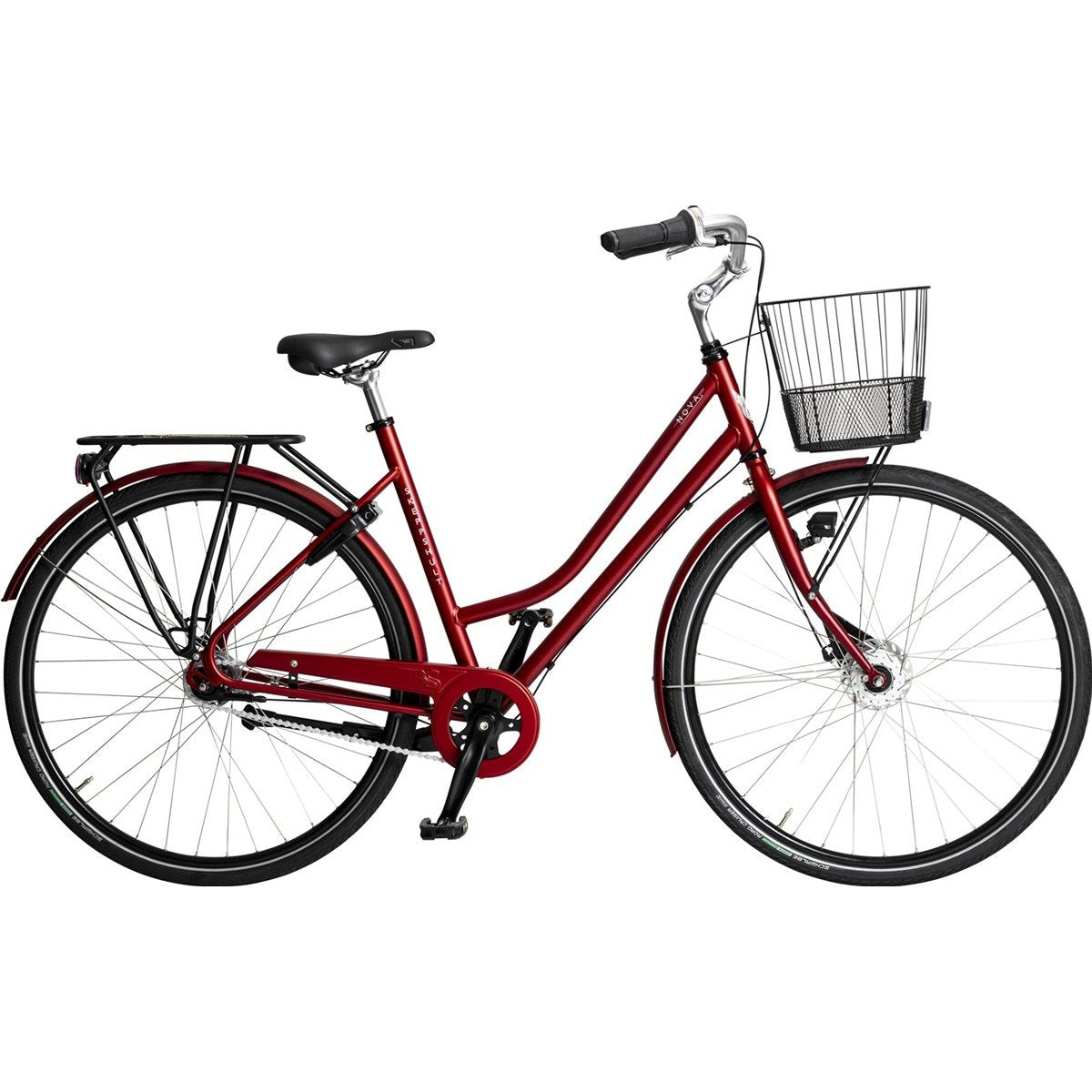Damcykel Skeppshult Nova Premium 7-Vxl Flamröd Matt
