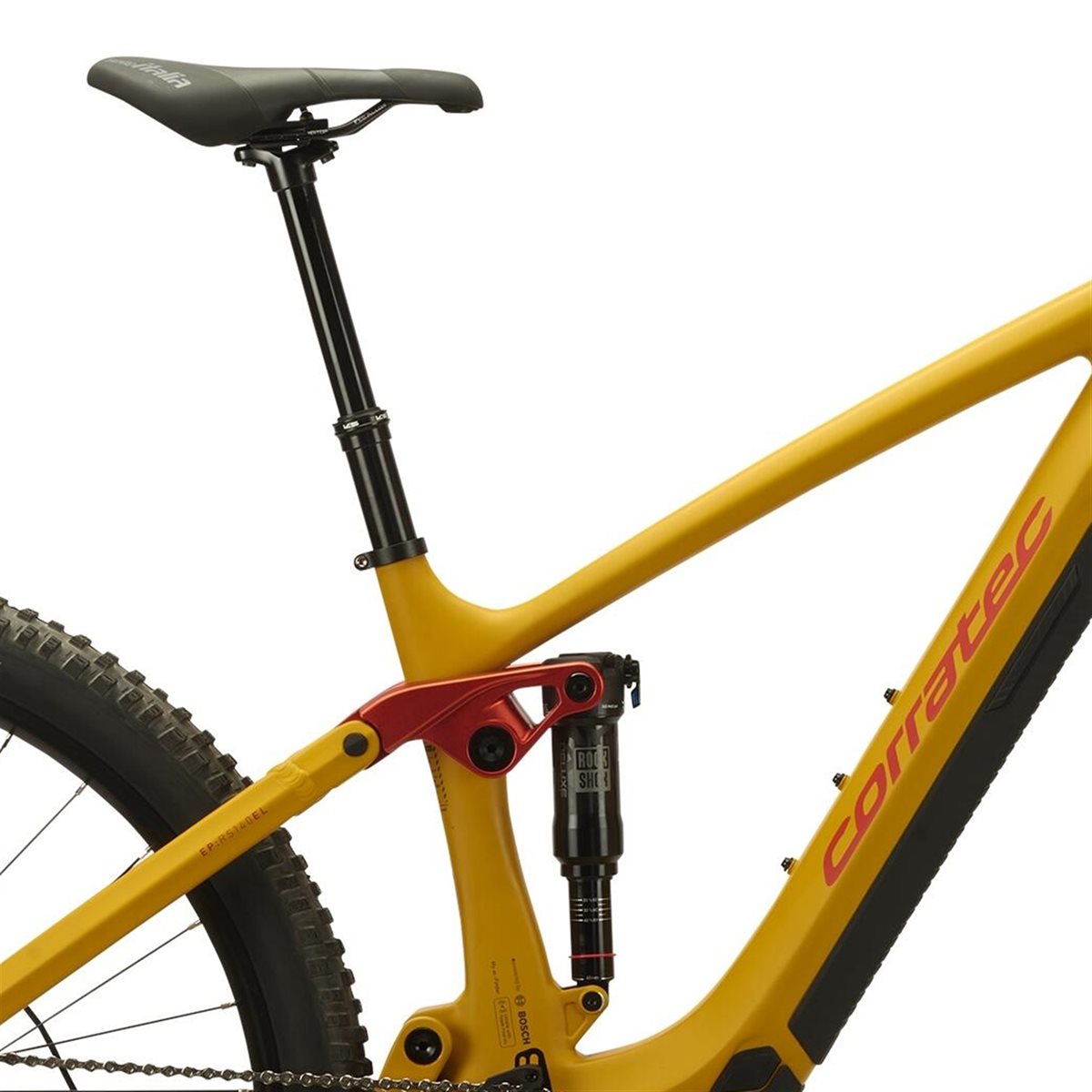 El MTB Corratec E-Power RS 140 EL Ochre/Red/Dark Grey
