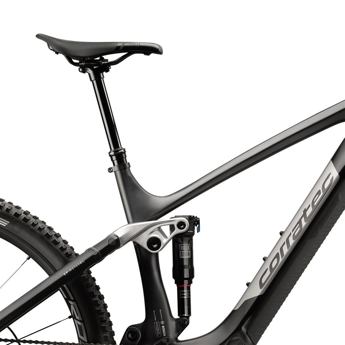El MTB Corratec E-Power RS 140 EL Pro Team Dark Grey/Silver/Black