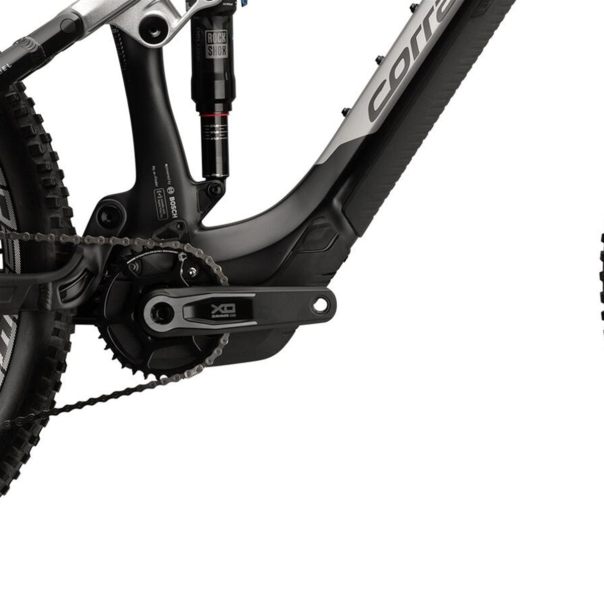 El MTB Corratec E-Power RS 140 EL Pro Team Dark Grey/Silver/Black