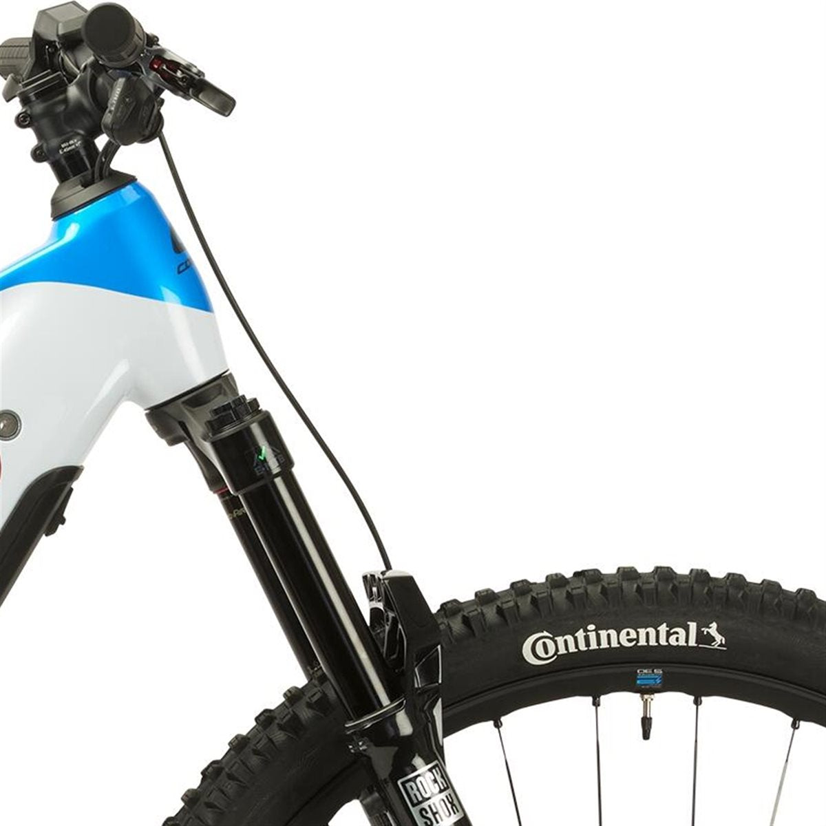 El MTB Corratec E-Power RS 160 Factory White/Brown/Blue/Black
