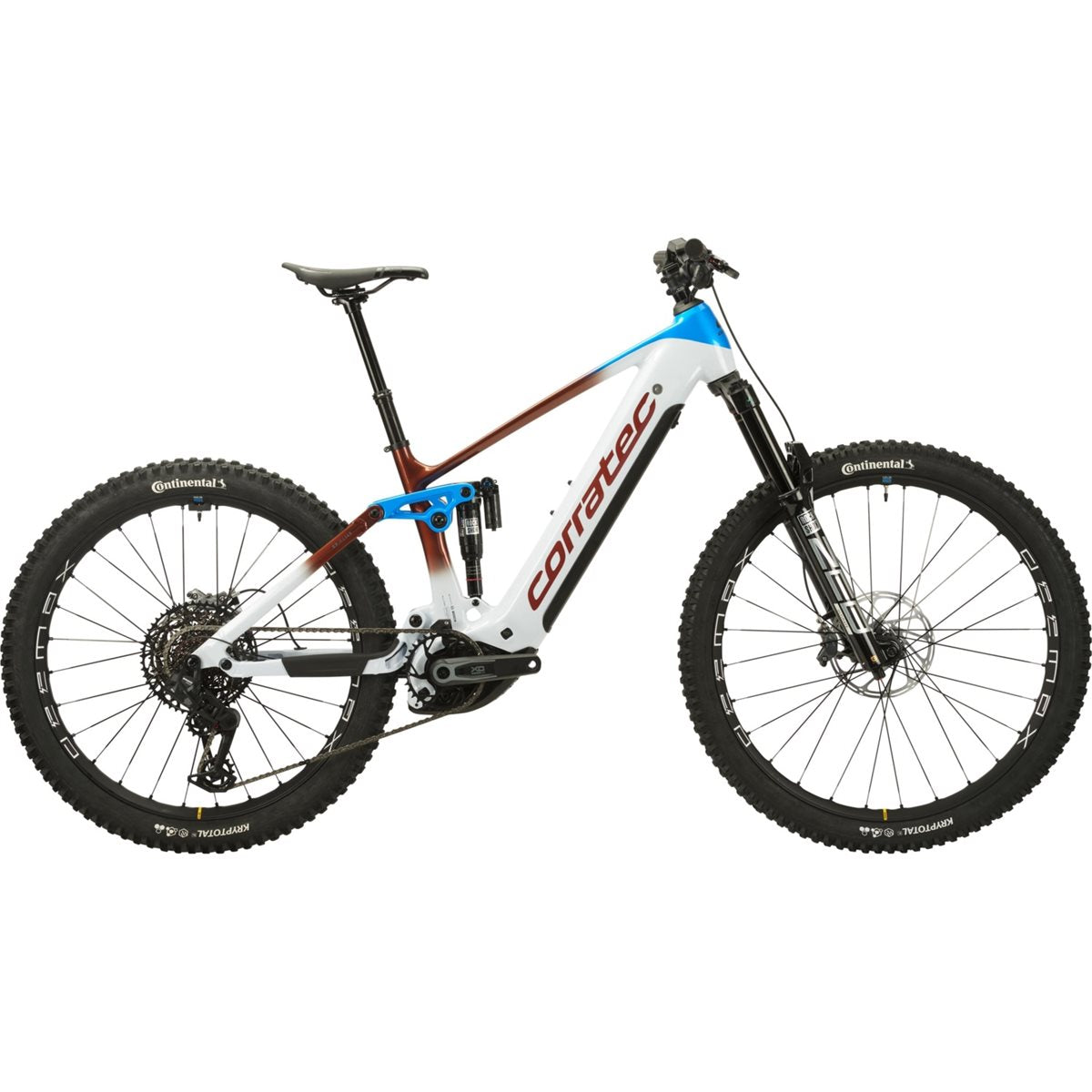 El MTB Corratec E-Power RS 160 Factory White/Brown/Blue/Black