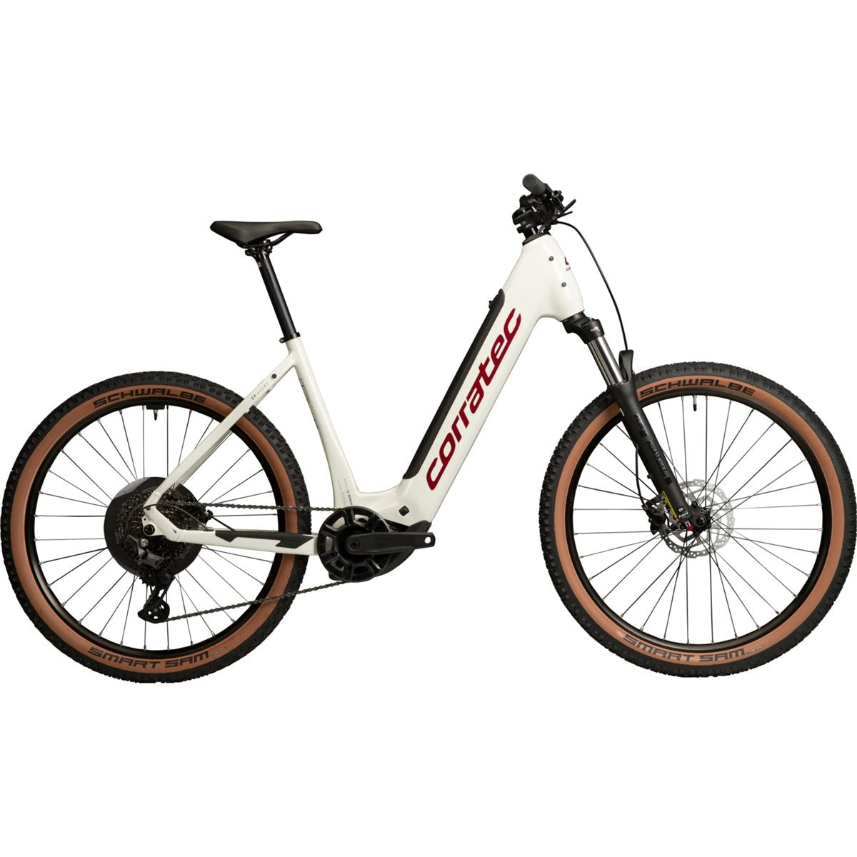 El MTB Corratec E-Power X-Vert Race Wave 600Wh Light Grey/Dark Red/Dark Blue-Grey