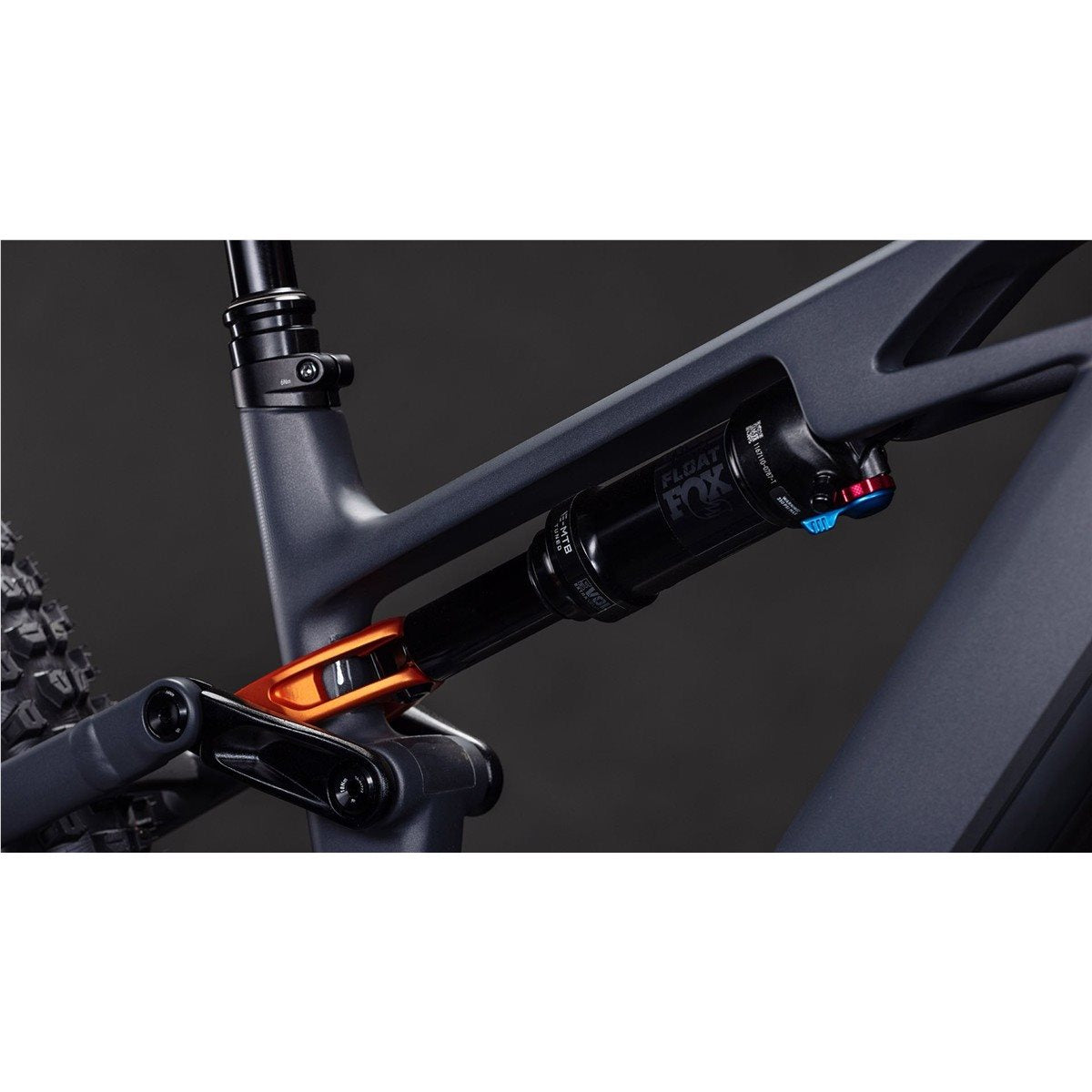 El MTB Cube Stereo Hybrid ONE44 HPC SLX 800 Slabgrey/Orange