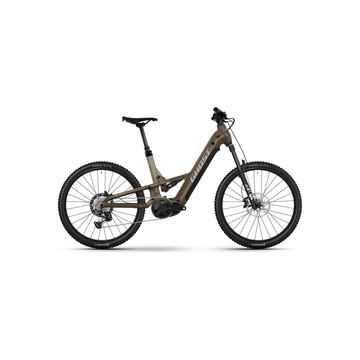 El MTB Ghost E-ASX Advanced Low Brown Bear/Stone
