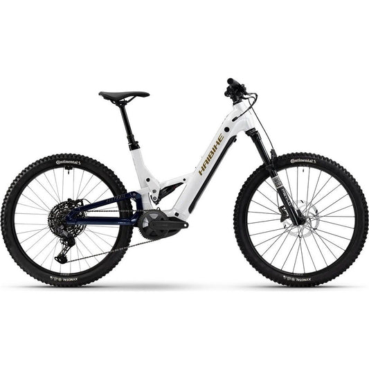 El MTB Haibike ALLTRAIL 8 Low White/Blue/Gold