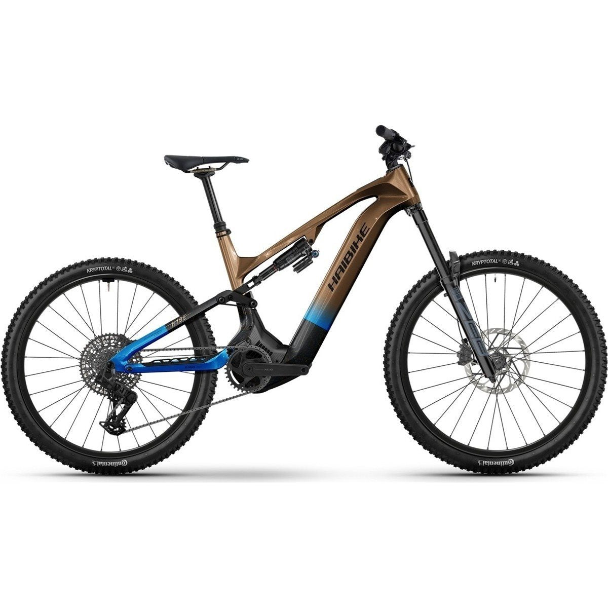 El MTB Haibike HYBE CF 9 Bronze/Azure/Black