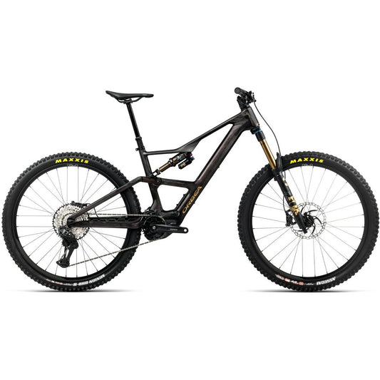 El MTB Orbea Rise LT M10 630W XT Di2 Cosmic Carbon View/Golden Sand
