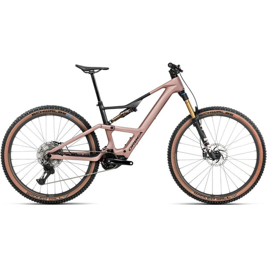 El MTB Orbea Rise SL M-LTD 630W XTR Di2 Desert Rose/Carbon Raw